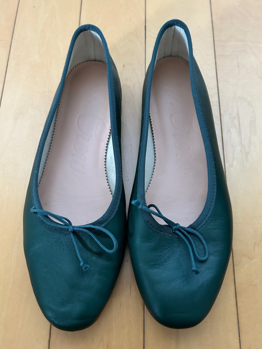 J. Crew Ballet Flats Dark Green Size 8
